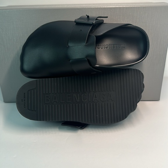 Balenciaga Women’s SUNDAY MULE ISunday Mule black matte calfskin - Picture 9 of 12